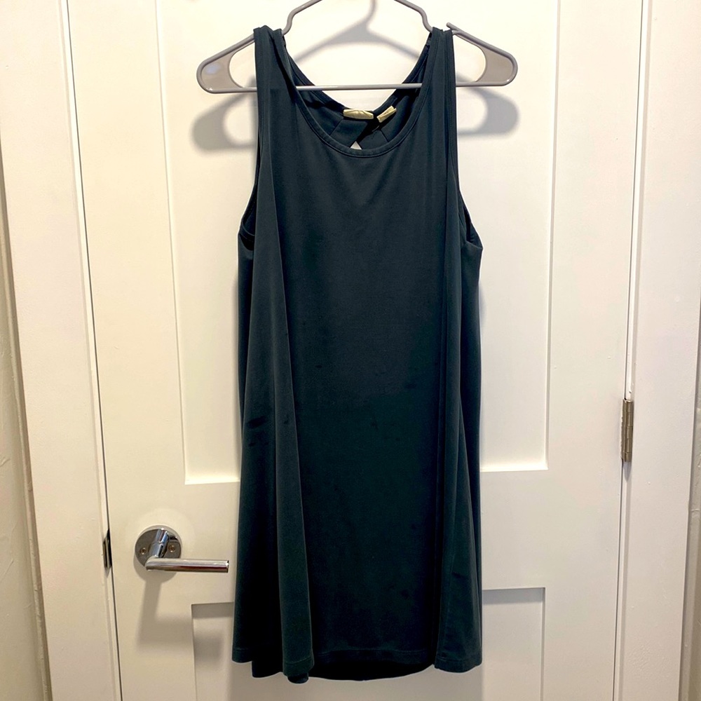 Sigrid Olsen dark teal dress